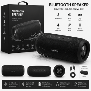 Bluetooth Speaker - Digital - Black