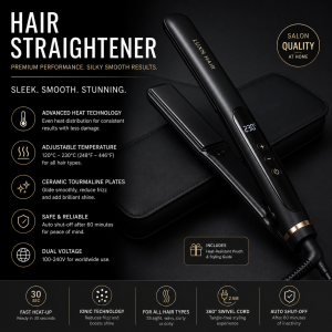 Hair Straightener - Premium - Black