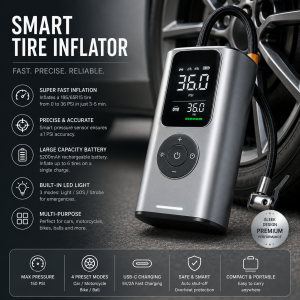 Tire Inflator - Smart - Silver