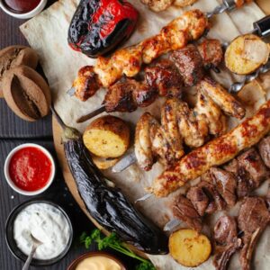 PowerPeak BBQ Grill Set - Rechargeable - Black