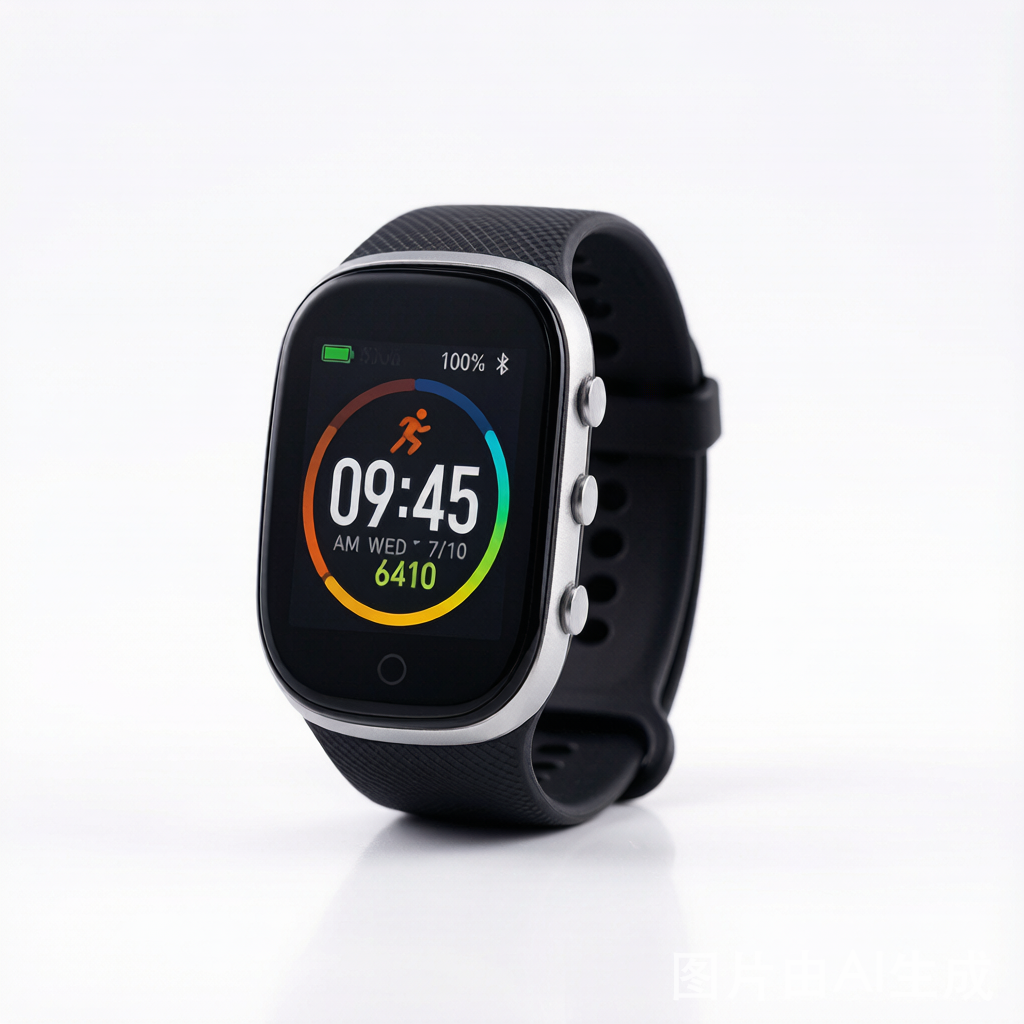 TechPro Fitness Tracker - Rechargeable - Black